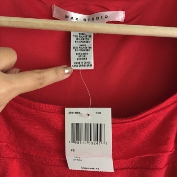 New‎ Max Studio Short Sleeve Tiered Dress - Picture 2 of 6